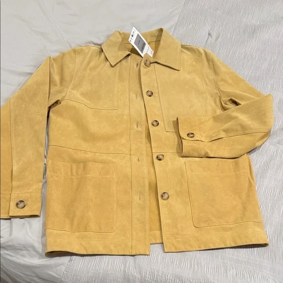 Zara 100% SUEDE LEATHER JACKET - Picture 4 of 6